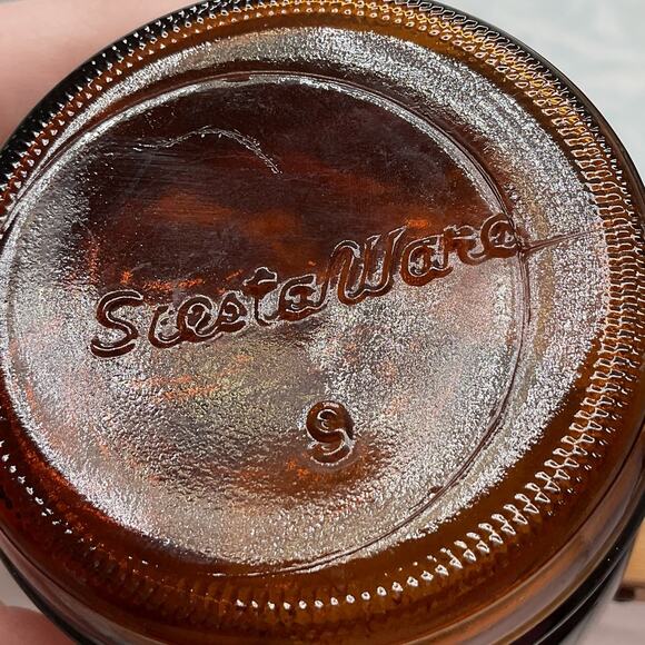 VTG Siesta Ware Amber Brown Cowboy Barrel Beer Mug Wood Handle 2 - Picture 14 of 14